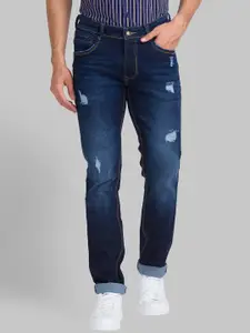 Parx Men Tapered Fit Mildly Distressed Light Fade Jeans