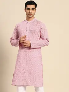 Anouk Ethnic Motifs Embroidered Thread Work Kurta