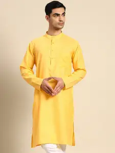 Anouk Mandarin Collar Pure Cotton Kurta