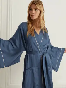 Marks & Spencer Women Long Sleeves Maxi Length Bath Robe