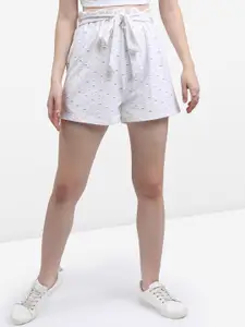 KETCH Women Self Design Regular-Fit Shorts