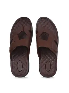 Ajanta Men Textured Comfort Sandals