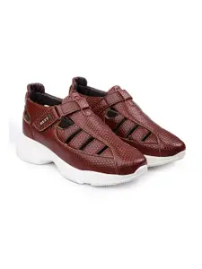 Bxxy Men 3 Inch Hidden Elevator Height Increasing Casual Velcro Sandals