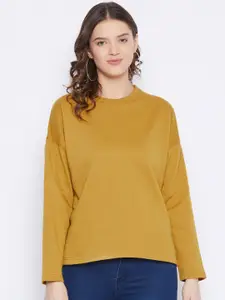 FRENCH FLEXIOUS Round Neck Cotton Sweatshirt
