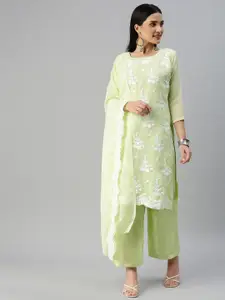 KALINI Embroidered Silk Georgette Unstitched Dress Material