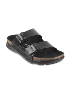 Mochi Men Open Toe Slip On Leather Comfort Sandals