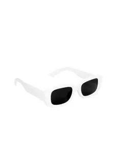 Kastner Men Blue Lens & White Wayfarer Sunglasses with Polarised Lens CHRCHMA_WHIT