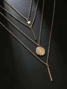 OOMPH Gold-Plated Layered Necklace