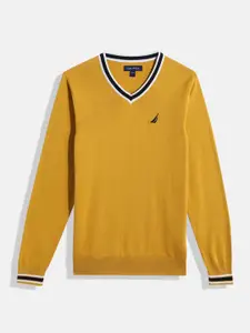 Nautica Boys Solid Pure Cotton Pullover