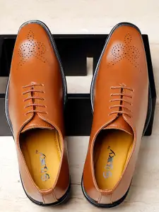 Bxxy Men Perforated Height Increasing Formal Oxfords