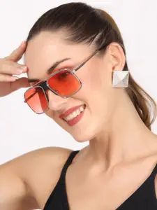 Swiss Design Women Square Sunglasses with UV Protected Lens SDGSW-6988-02
