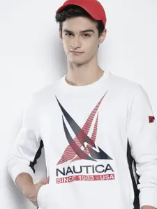 Nautica Men Printed Sweatshirt