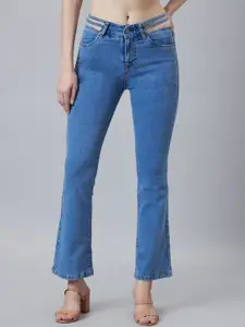 TARAMA Women Bootcut High-Rise Stretchable Jeans