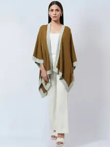First Resort by Ramola Bachchan Open Front Longline Shrug