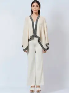 First Resort by Ramola Bachchan Open Front Crop Shrug