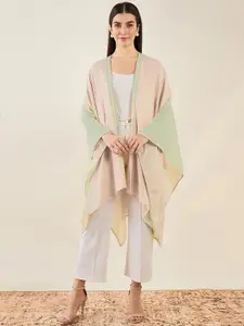 First Resort by Ramola Bachchan Women Ombre Cashmere Longline Shrug