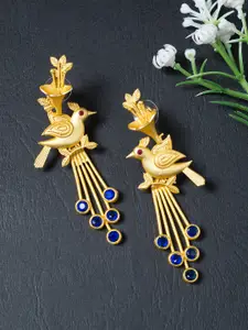 Golden Peacock Classic Drop Earrings