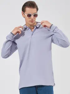 Maniac Polo Collar Long Sleeve Slim Fit T-shirt