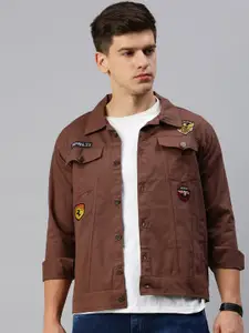 VOXATI Denim Jacket with Patchwork