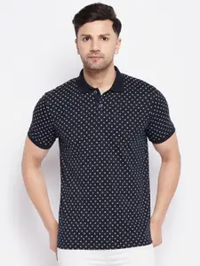 WILD WEST Printed Polo Collar Cotton T-shirt