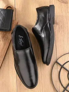 knoos Men Genuine Leather Formal Slip-On Shoes