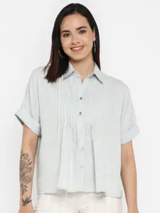 Taurus Extended Sleeves Pin Tucks Casual Shirt