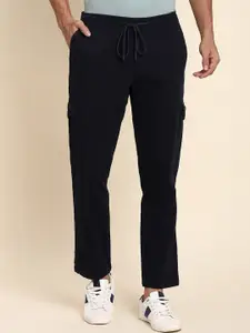 Dennis Lingo Men Mid Rise Plain Casual Cargos Trousers