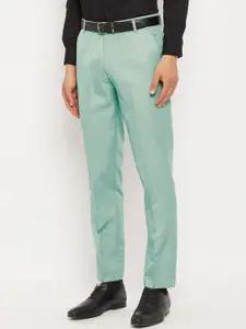 VEI SASTRE Men Smart Slim Fit Formal Trousers