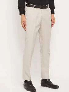 VEI SASTRE Men Smart Slim Fit Formal Trousers