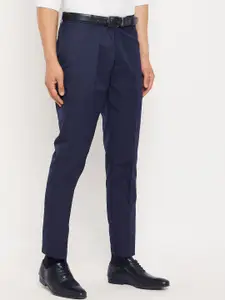 VEI SASTRE Men Smart Slim Fit Formal Mid-Waist Trouser