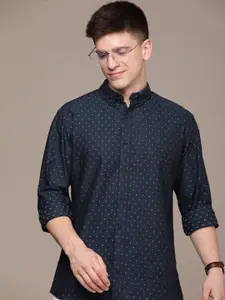 Nautica Men Slim Fit Pure Cotton Printed Casual Shirt