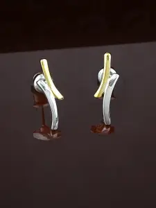 Estele Silver-Plated Contemporary Studs Earrings