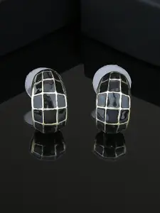 Estele Gold-Plated Contemporary Studs Earrings