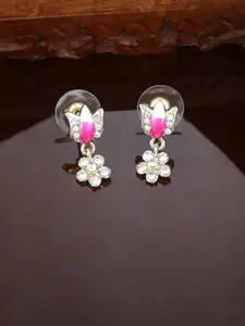 Estele Gold-Plated Floral Drop Earrings