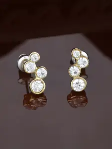 Estele Gold-Plated Geometric Studs Earrings