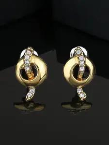 Estele Gold-Plated Contemporary Studs Earrings