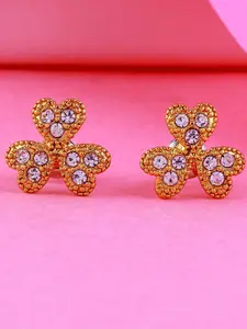 Estele Gold-plated Floral Studs Earrings