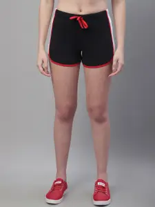 Rute Women Slim Fit High-Rise Cotton Sports Shorts