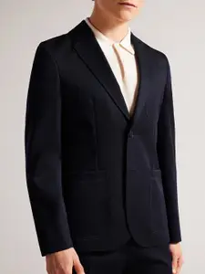 Ted Baker Notched Lapel Collar Single-Breasted Formal Blazer
