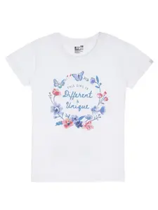 Bodycare Kids Girls Floral Printed Cotton T-shirt