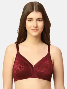 Triumph Jollyfit Deluxe Floral Lace Non-Padded Non-Wired Full Coverage Everyday Bra