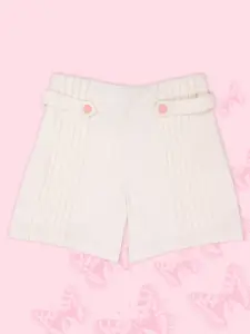 CUTECUMBER Girls Pin Tuck Elasticated Shorts