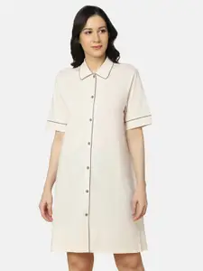 Triumph Shirt Collar Organic Cotton Nightdress