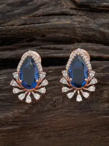 Kushal's Fashion Jewellery Rose-Gold Plated Contemporary Studs Earrings
