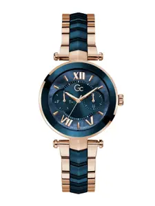 GC GUESS COLLECTION Illusion Blue Round Dial Women Quartz Analog Watch - Y92006L7MF