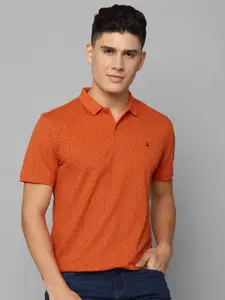 Louis Philippe Sport Conversational Printed Polo Collar Slim Fit T-shirt