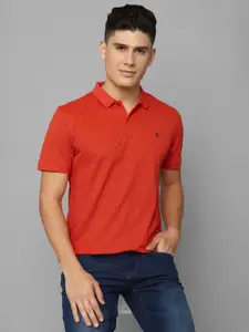 Louis Philippe Sport Conversational Printed Polo Collar Slim Fit T-shirt
