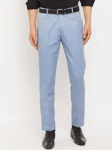 VEI SASTRE Men Mid-Rise Plain Smart Fit Formal Trousers