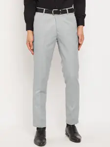 VEI SASTRE Men Smart Slim Fit Plain Formal Trousers