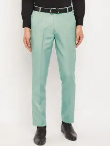 VEI SASTRE Men Mid-Rise Plain Smart Fit Formal Trousers